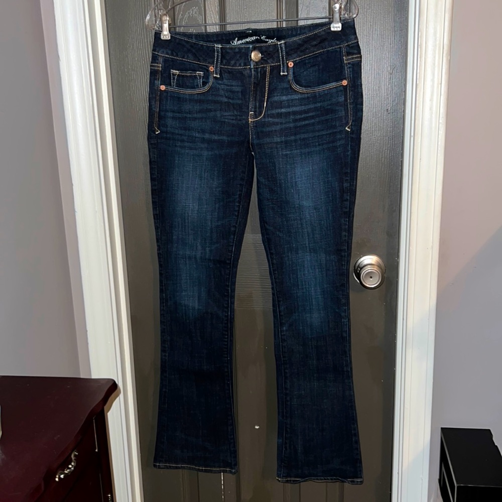 American Eagle Skinny Kick Jeans, Size 8 Short, Excellent Condition